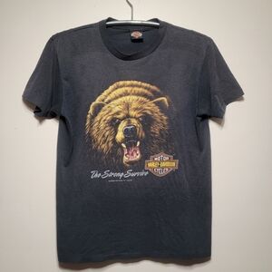 3D Emblem Harley Davidson The Strong Survive 1991 Single Stitch Large